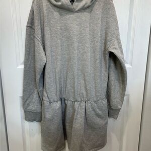 FP Movement by Free People Gray Knit Romper/Onesie with Hoodie. NWOT